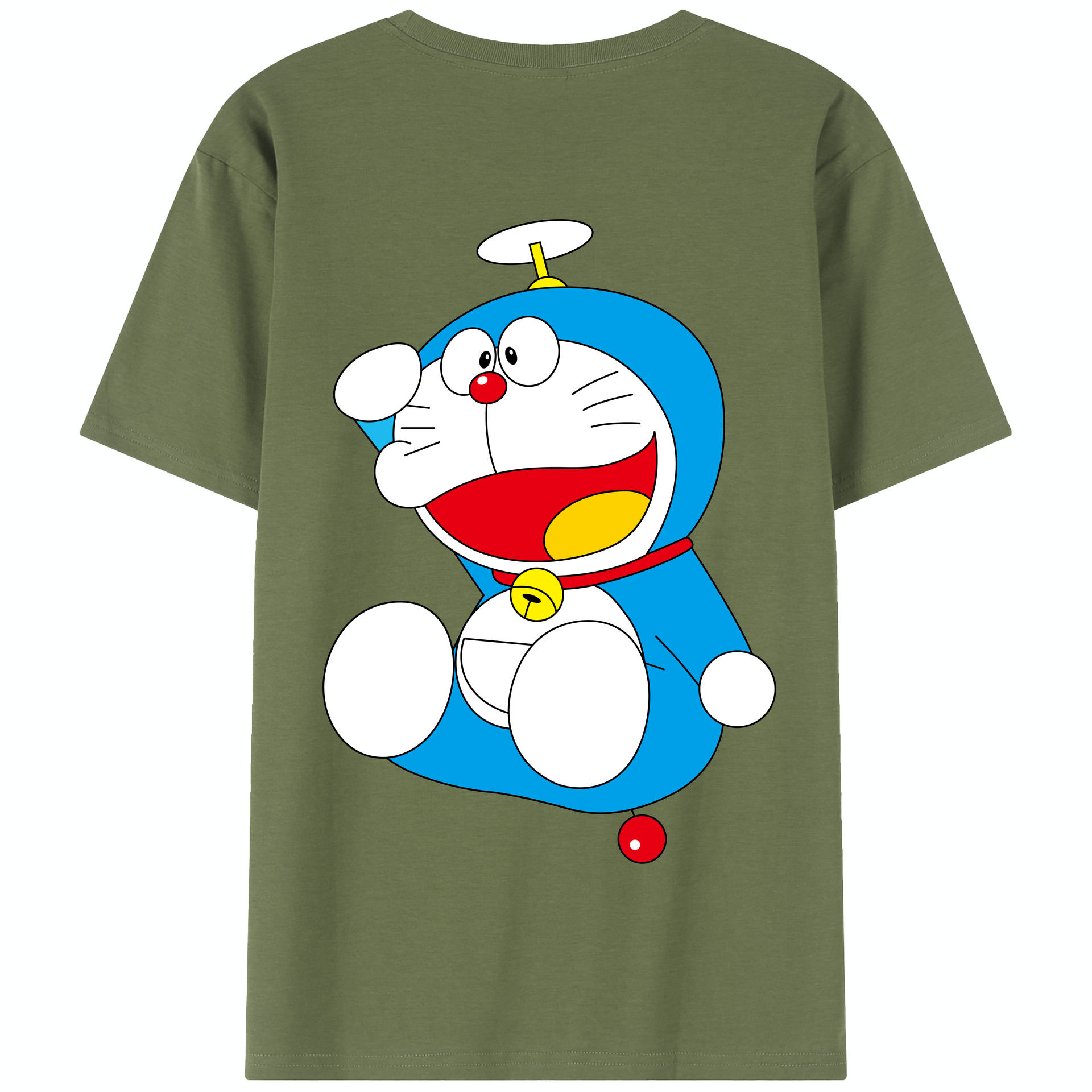 （画像用） ドラえもん Doraemon 綿100％半袖Tシャツ（背面プリント）